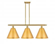 Innovations Lighting 516-3I-SG-MBC-12-SG - Berkshire - 3 Light - 39 inch - Satin Gold - Cord hung - Island Light