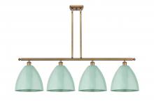 Innovations Lighting 516-4I-BB-MBD-12-SF - Plymouth - 4 Light - 50 inch - Brushed Brass - Cord hung - Island Light