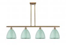 Innovations Lighting 516-4I-BB-MBD-9-SF - Plymouth - 4 Light - 48 inch - Brushed Brass - Cord hung - Island Light