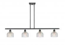 Innovations Lighting 516-4I-BK-G412 - Dayton - 4 Light - 48 inch - Matte Black - Cord hung - Island Light