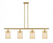 Innovations Lighting 516-4I-SG-M18-SG - Nestbrook - 4 Light - 48 inch - Satin Gold - Multi Pendant