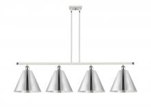 Innovations Lighting 516-4I-WPC-MBC-12-PC - Berkshire - 4 Light - 50 inch - White Polished Chrome - Cord hung - Island Light