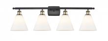 Innovations Lighting 516-4W-BAB-GBC-81 - Berkshire - 4 Light - 38 inch - Black Antique Brass - Bath Vanity Light