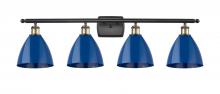 Innovations Lighting 516-4W-BAB-MBD-75-BL - Plymouth - 4 Light - 38 inch - Black Antique Brass - Bath Vanity Light