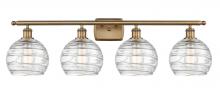 Innovations Lighting 516-4W-BB-G1213-8 - Athens Deco Swirl - 4 Light - 38 inch - Brushed Brass - Bath Vanity Light