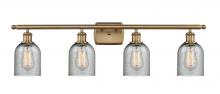 Innovations Lighting 516-4W-BB-G257 - Caledonia - 4 Light - 35 inch - Brushed Brass - Bath Vanity Light