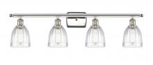 Innovations Lighting 516-4W-PN-G442 - Brookfield - 4 Light - 36 inch - Polished Nickel - Bath Vanity Light