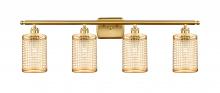 Innovations Lighting 516-4W-SG-M18-SG - Nestbrook - 4 Light - 35 inch - Satin Gold - Bath Vanity Light