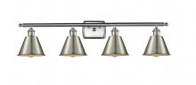 Innovations Lighting 516-4W-SN-M8 - Smithfield - 4 Light - 37 inch - Brushed Satin Nickel - Bath Vanity Light