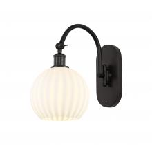 Innovations Lighting 518-1W-OB-G1217-8WV - White Venetian - 1 Light - 8 inch - Oil Rubbed Bronze - Sconce