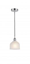 Innovations Lighting 616-1P-PC-G411 - Dayton - 1 Light - 6 inch - Polished Chrome - Cord hung - Mini Pendant