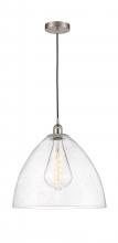 Innovations Lighting 616-1P-SN-GBD-164 - Bristol - 1 Light - 16 inch - Brushed Satin Nickel - Cord hung - Pendant