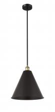 Innovations Lighting 616-1S-BAB-MBC-16-BK - Berkshire - 1 Light - 16 inch - Black Antique Brass - Cord hung - Mini Pendant