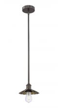 Innovations Lighting 616-1S-OB-M17-OB - Scallop - 1 Light - 8 inch - Oil Rubbed Bronze - Stem Hung - Mini Pendant