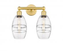 Innovations Lighting 616-2W-SG-G557-6CL - Vaz - 2 Light - 15 inch - Satin Gold - Bath Vanity Light