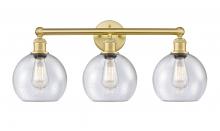 Innovations Lighting 616-3W-SG-G124-8 - Athens - 3 Light - 26 inch - Satin Gold - Bath Vanity Light