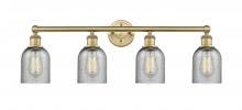 Innovations Lighting 616-4W-BB-G257 - Caledonia - 4 Light - 32 inch - Brushed Brass - Bath Vanity Light