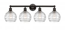 Innovations Lighting 616-4W-OB-G1213-8 - Athens Deco Swirl - 4 Light - 35 inch - Oil Rubbed Bronze - Bath Vanity Light