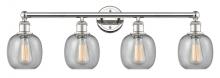 Innovations Lighting 616-4W-PN-G104 - Belfast - 4 Light - 33 inch - Polished Nickel - Bath Vanity Light