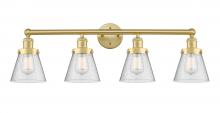 Innovations Lighting 616-4W-SG-G64 - Cone - 4 Light - 33 inch - Satin Gold - Bath Vanity Light