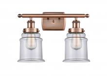 Innovations Lighting 916-2W-AC-G182 - Canton - 2 Light - 16 inch - Antique Copper - Bath Vanity Light