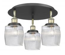 Innovations Lighting 916-3C-BAB-G302 - Colton - 3 Light - 17 inch - Black Antique Brass - Flush Mount