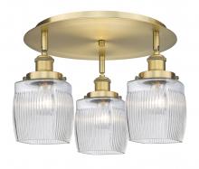 Innovations Lighting 916-3C-BB-G302 - Colton - 3 Light - 17 inch - Brushed Brass - Flush Mount