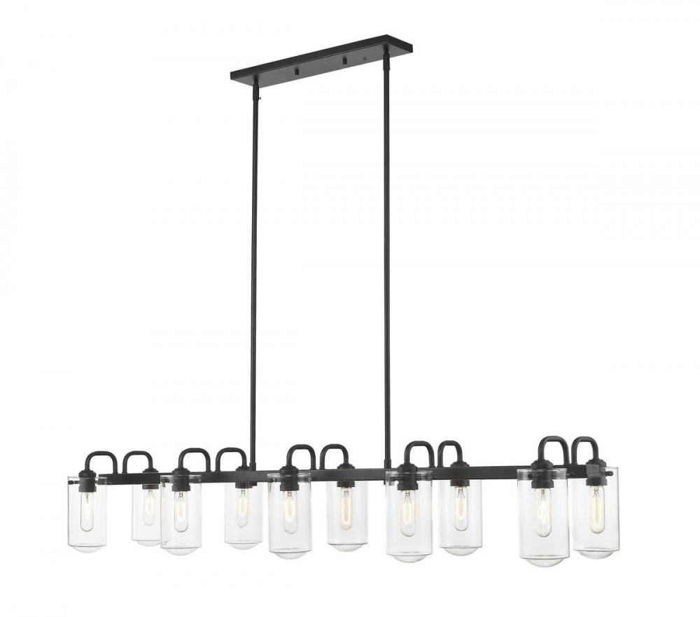 10 Light Linear Chandelier