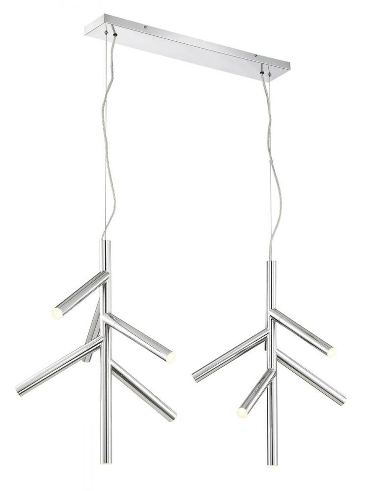 12 Light Linear Chandelier