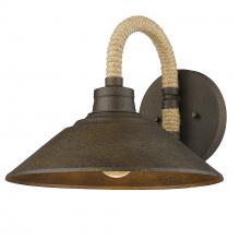 Golden 3318-1W DR - Journey 1 Light Wall Sconce in Dark Rust