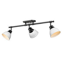 Golden 3602-3SF BLK-WHT - Duncan Semi-Flush - Track Light