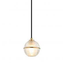 Matteo Lighting C33101AG - 1 LT Dia4.3" "Misty" Aged Gold G9 5W Pendant