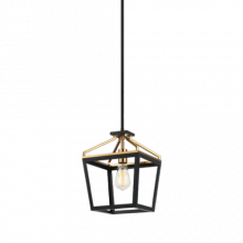 Matteo Lighting C67001BKAG - Mavonshire Black + Aged Gold Brass Chandelier