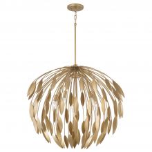 Capital 351851GF - 5-Light Botanical Pendant in Buffed Gold