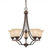 Capital 4025RT-107 - Five Light Rustic Up Chandelier