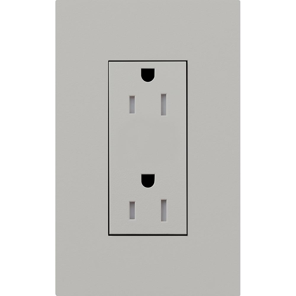 DUPLEX 15A TR RECEPTACLE GR NO FP