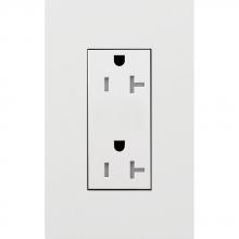 Lutron Electronics LTR-F20-TR-WH - DUPLEX 20A TR RECEPTACLE WH FP