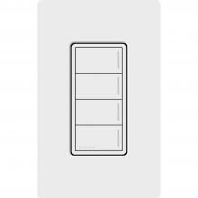 Lutron Electronics RRST-W4B-WH - RA3 4B SUNNATA KEY WH