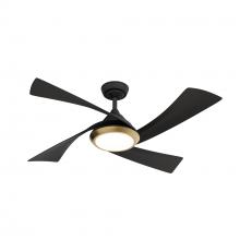 Casablanca Fan Company 52846 - Casablanca 52 inch Vespucci ENERGY STAR® Matte Black Damp Rated Ceiling Fan with LED Light Kit