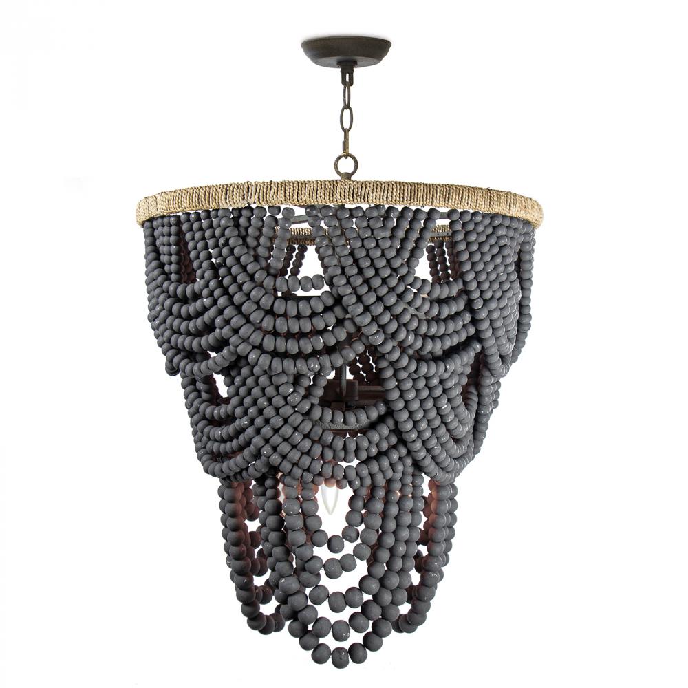 Regina Andrew Lorelei Wood Bead Chandelier