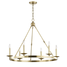 Hudson Valley 3206-AGB - 6 LIGHT CHANDELIER