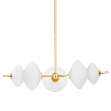 Hudson Valley 7403-AGB - 3 LIGHT CHANDELIER