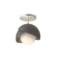 Hubbardton Forge 121377-SKT-82-20-GG0711 - Brooklyn 1-Light Double Shade Semi-Flush