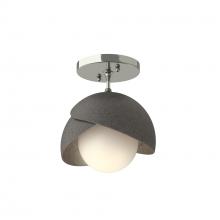 Hubbardton Forge 121377-SKT-85-20-GG0711 - Brooklyn 1-Light Double Shade Semi-Flush