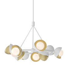 Hubbardton Forge 131068-SKT-MULT-02-86-GG0711 - Brooklyn 9-Light Double Shade Ring Pendant