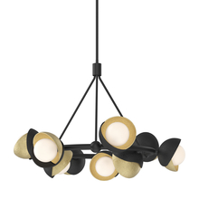 Hubbardton Forge 131068-SKT-MULT-10-86-GG0711 - Brooklyn 9-Light Double Shade Ring Pendant