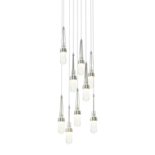 Hubbardton Forge 131100-SKT-LONG-82-YG0434 - Link 9-Light Blown Glass Pendant