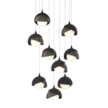 Hubbardton Forge 131105-SKT-LONG-10-07-GG0711 - Brooklyn 9-Light Double Shade Pendant