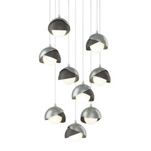 Hubbardton Forge 131105-SKT-LONG-82-20-GG0711 - Brooklyn 9-Light Double Shade Pendant