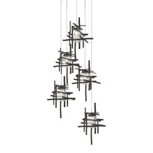 Hubbardton Forge 131126-SKT-LONG-14-II0728 - Tura 5-Light Seeded Glass Pendant